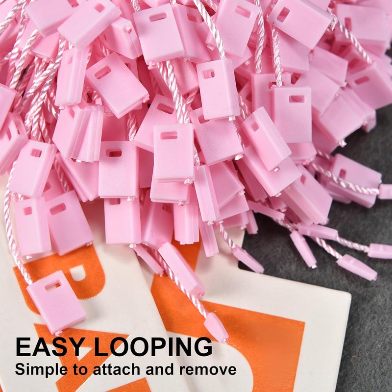 MGTECH 3000Pcs 7 Inch Hang Tag Strings, Retail Price Hang Tag String Fasteners, Pink - Image 4